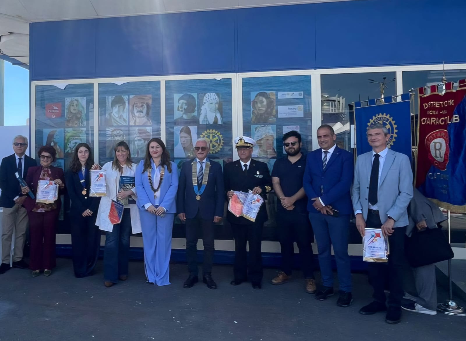 Catania Cruise Port Unveils Symbol of Peace: A Tribute to Unity and Hospitality  (Image at LateCruiseNews.com - May 2025)